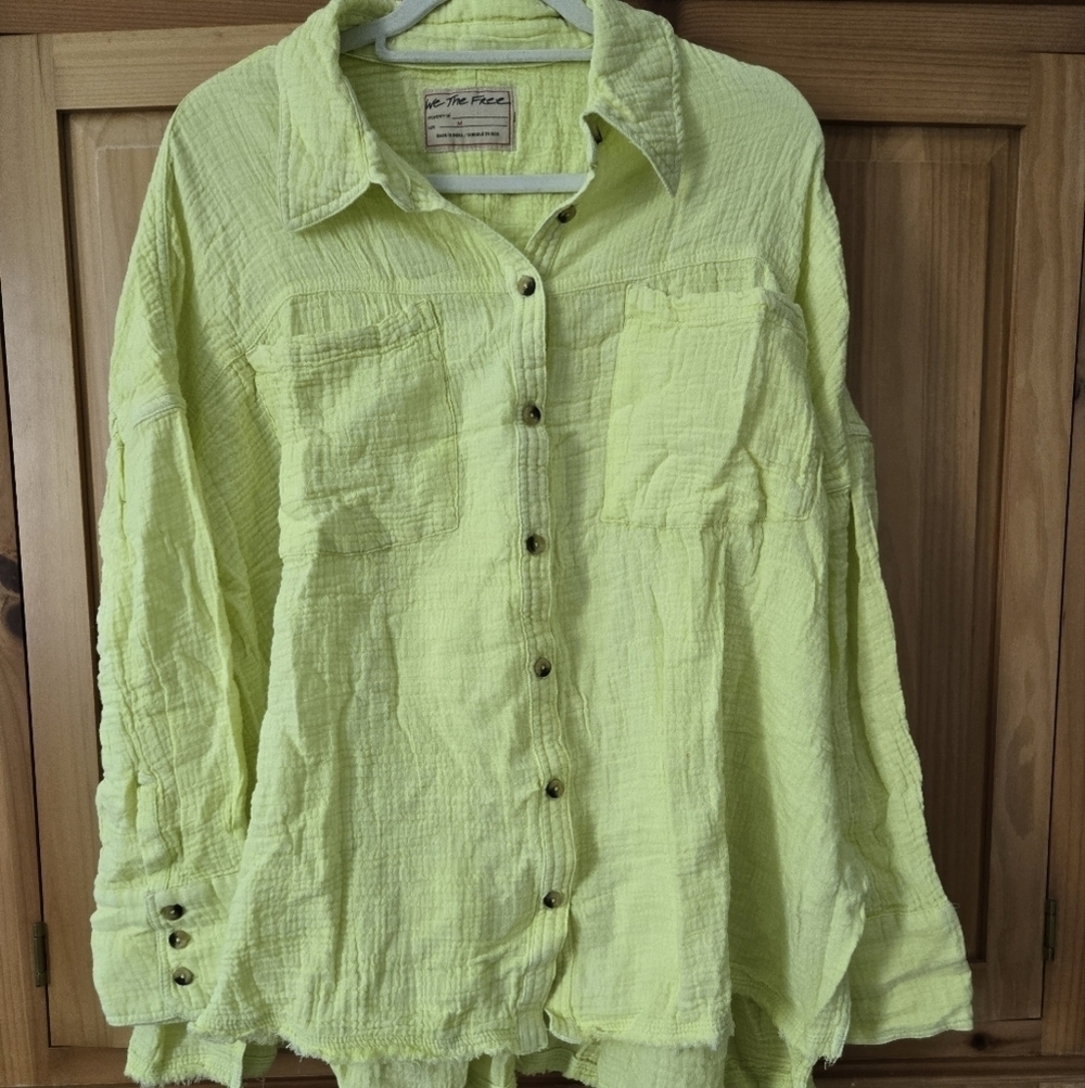 Free People Cardiff Lightweight Cotton Top, MEDIUM - Picture 2 of 10